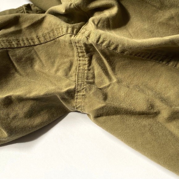 Liz Claiborne Capris 20W Olive Green Sloane Cargo Drawstring Waist Legs Lyocell - Picture 13 of 13